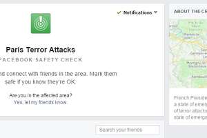 Facebook activates 'Safety Check' tool after Paris terror attacks