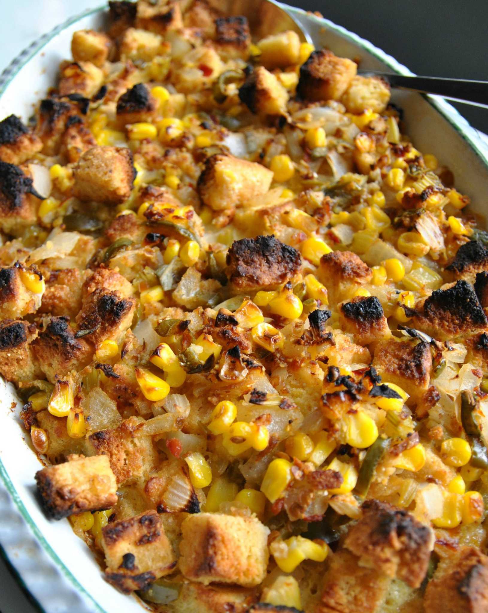 Recipe Jalapeño and Cherry Pepper Cornbread Stuffing