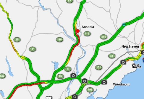 Route 8 North now open after car fire