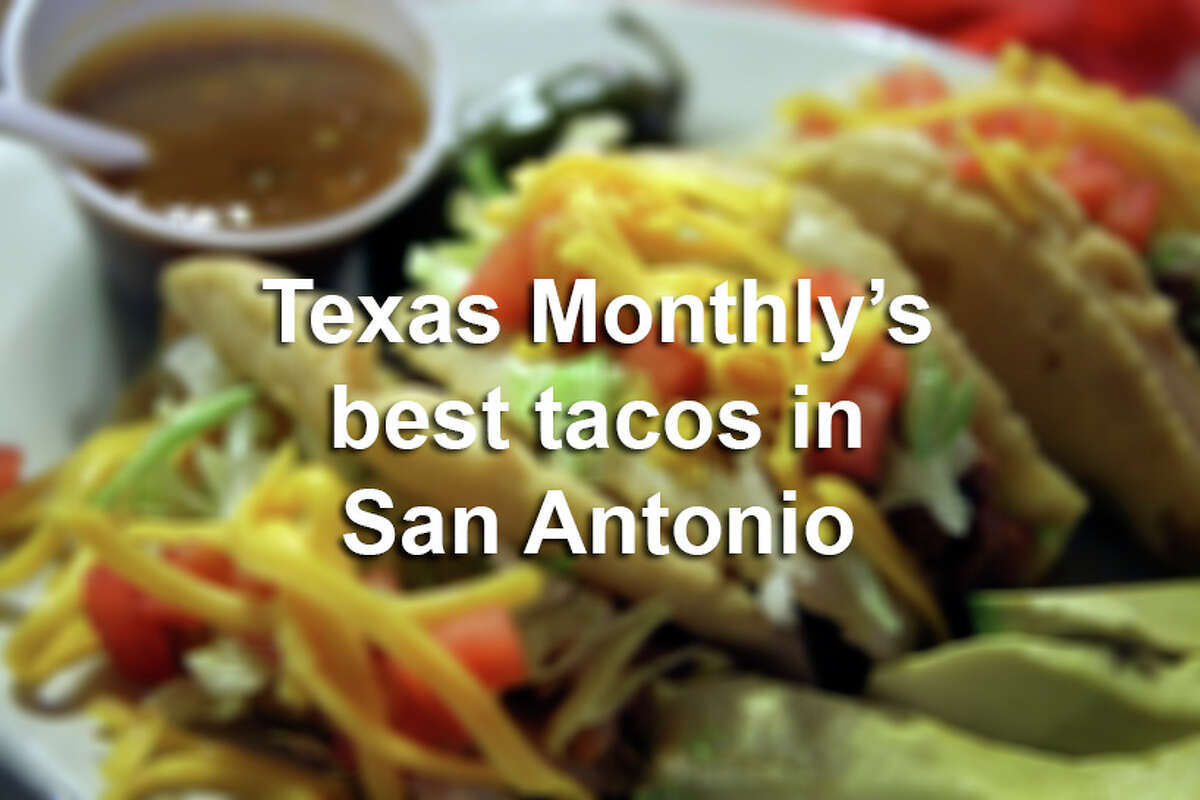 Scroll through the slideshow to see the 20 tacos Texas Monthly magazine named the best in San Antonio.