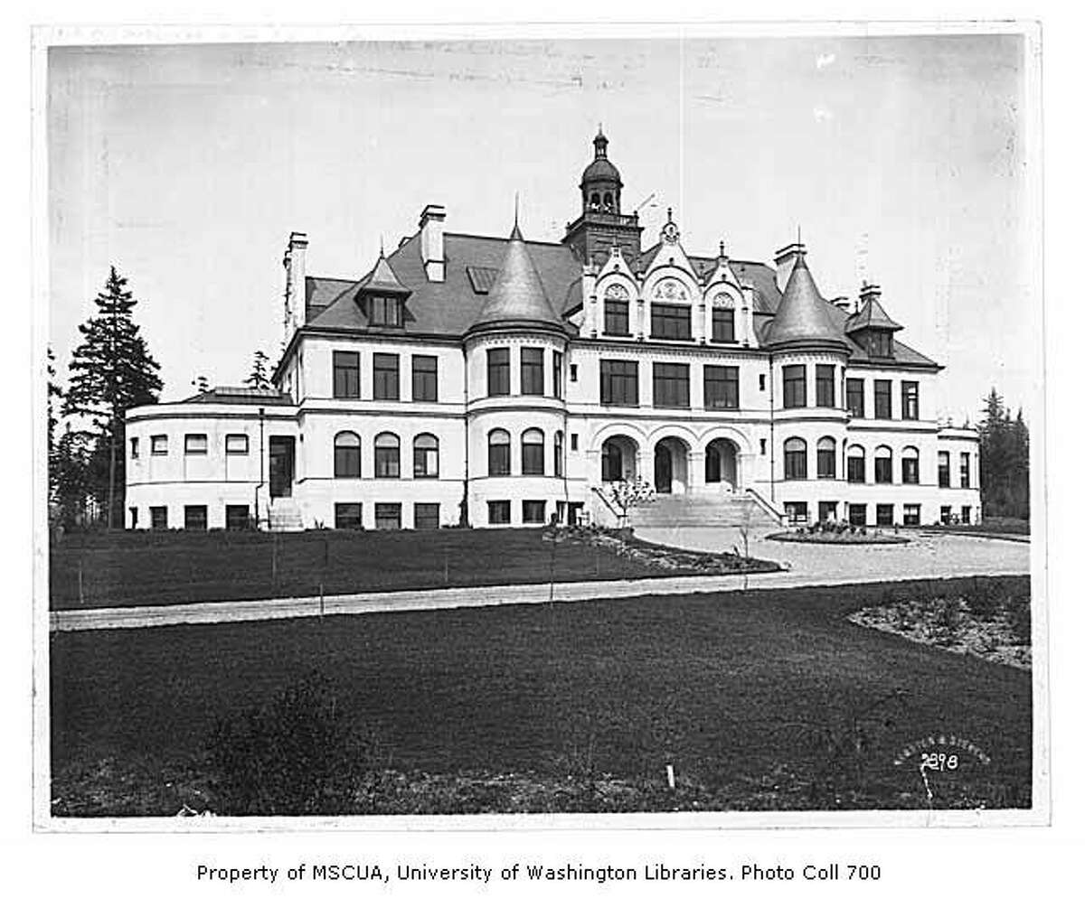 This photo shows Denny Hall in 1901. Photo courtesy University of Washington Special Collections.