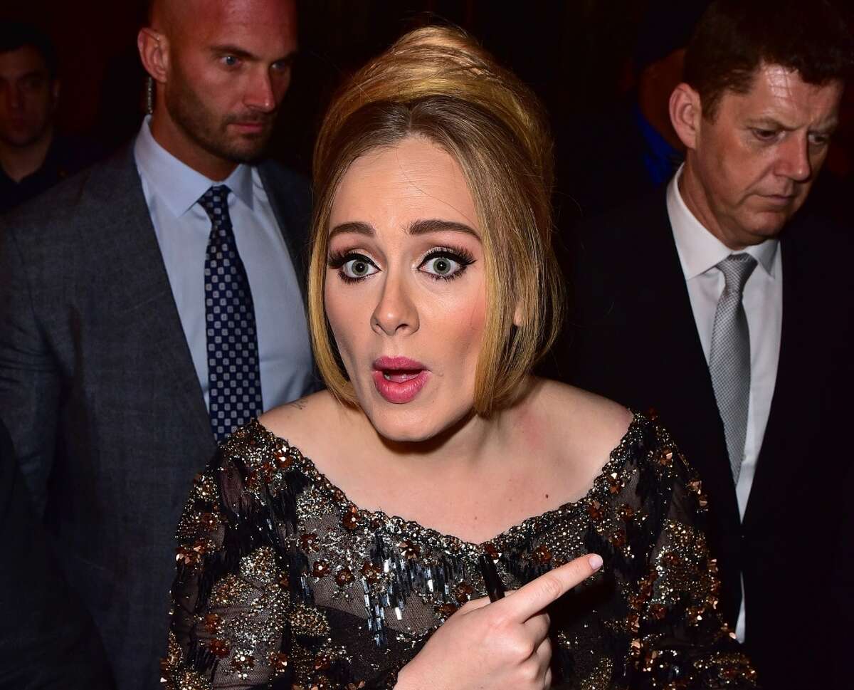 Adele kind of caught off-guard.