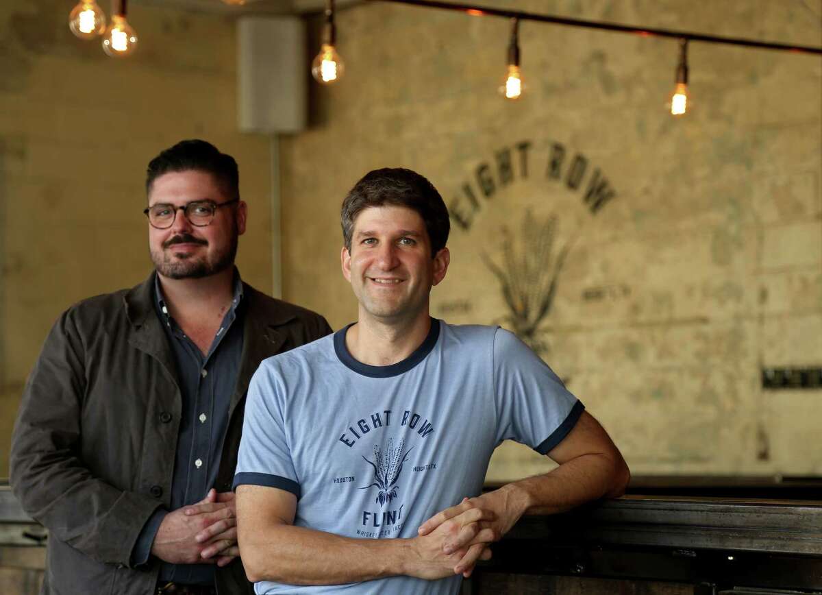 Co-owners Morgan Weber, left, and Ryan Pera, chef, at Eight Row Flint Wednesday, Nov. 25, 2015, in Houston, Texas.