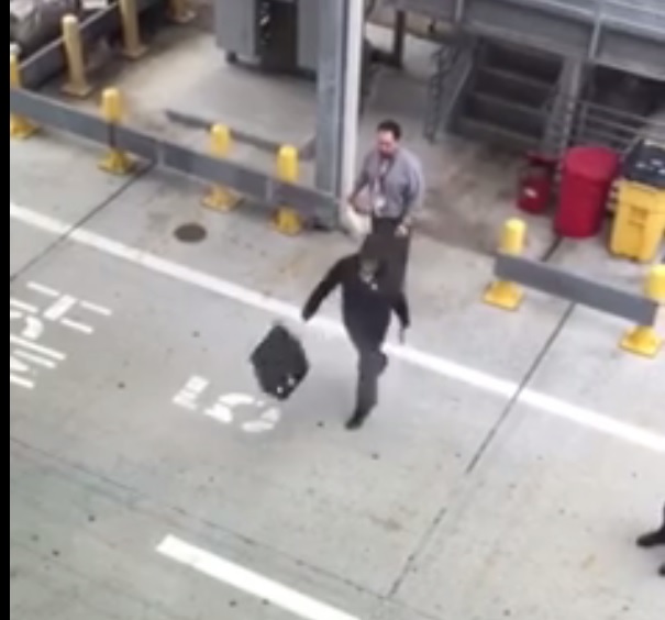 Alaska Airlines baggage handlers caught on camera 'playing a game' with ...