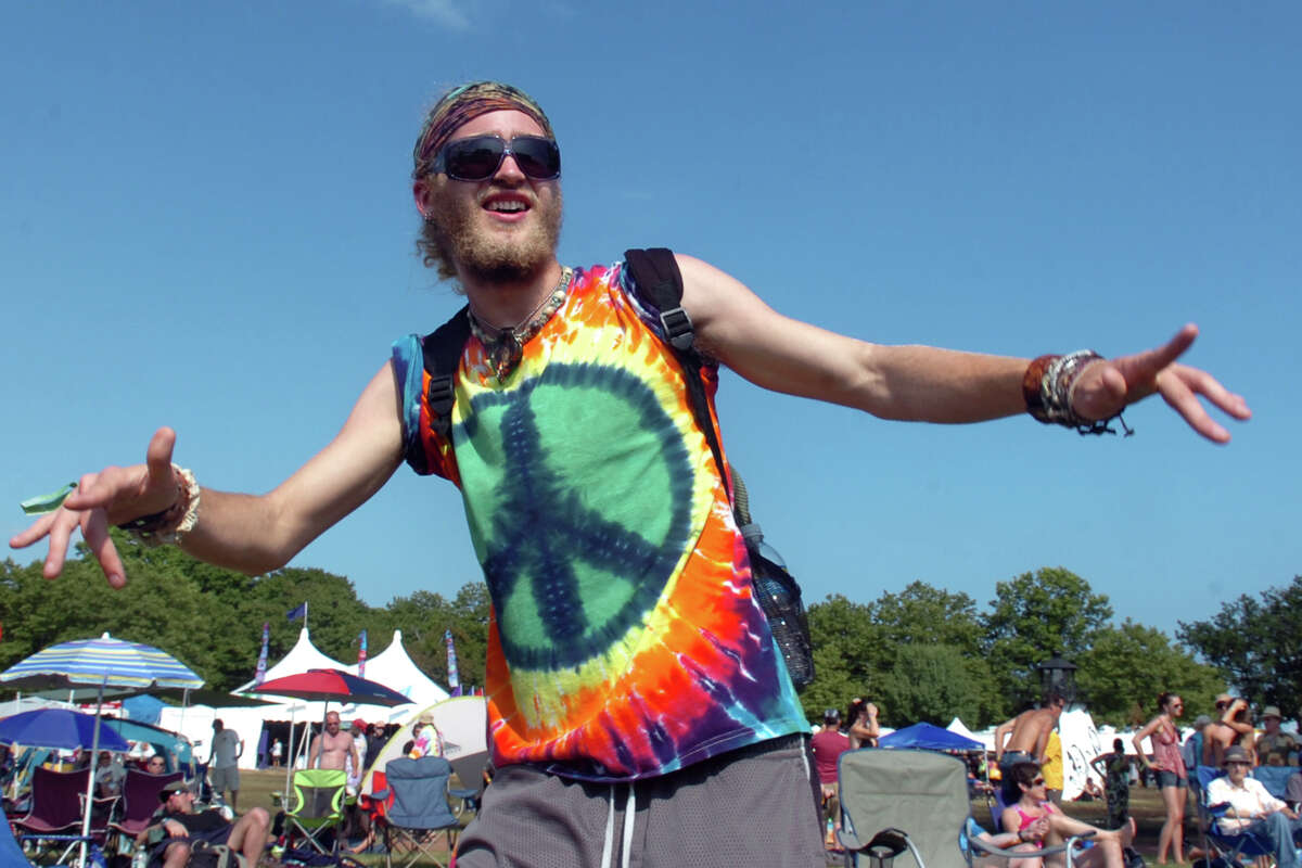 Dan Obey, of Newbury, NH dances to the music at last year's Gathering of the Vibes. Ken Hayes, founder and promoter of The Gathering of the Vibes, posted on the event's web site that after 20 years, the event would not be coming to Bridgeport in 2016.