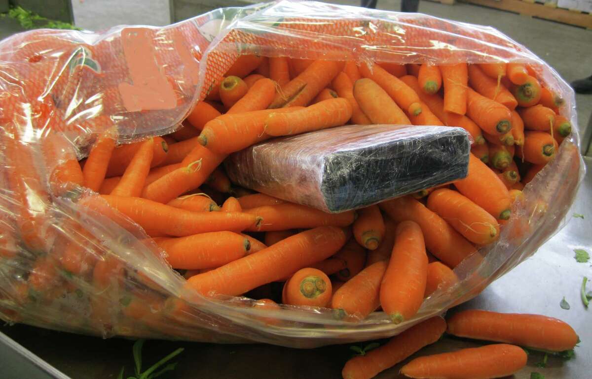 Agents with the U.S. Customs and Border Protection seized more than $1.2 million worth of cocaine in packages that were hidden in a shipment of carrots at the Pharr International Bridge on Nov. 28, 2015.