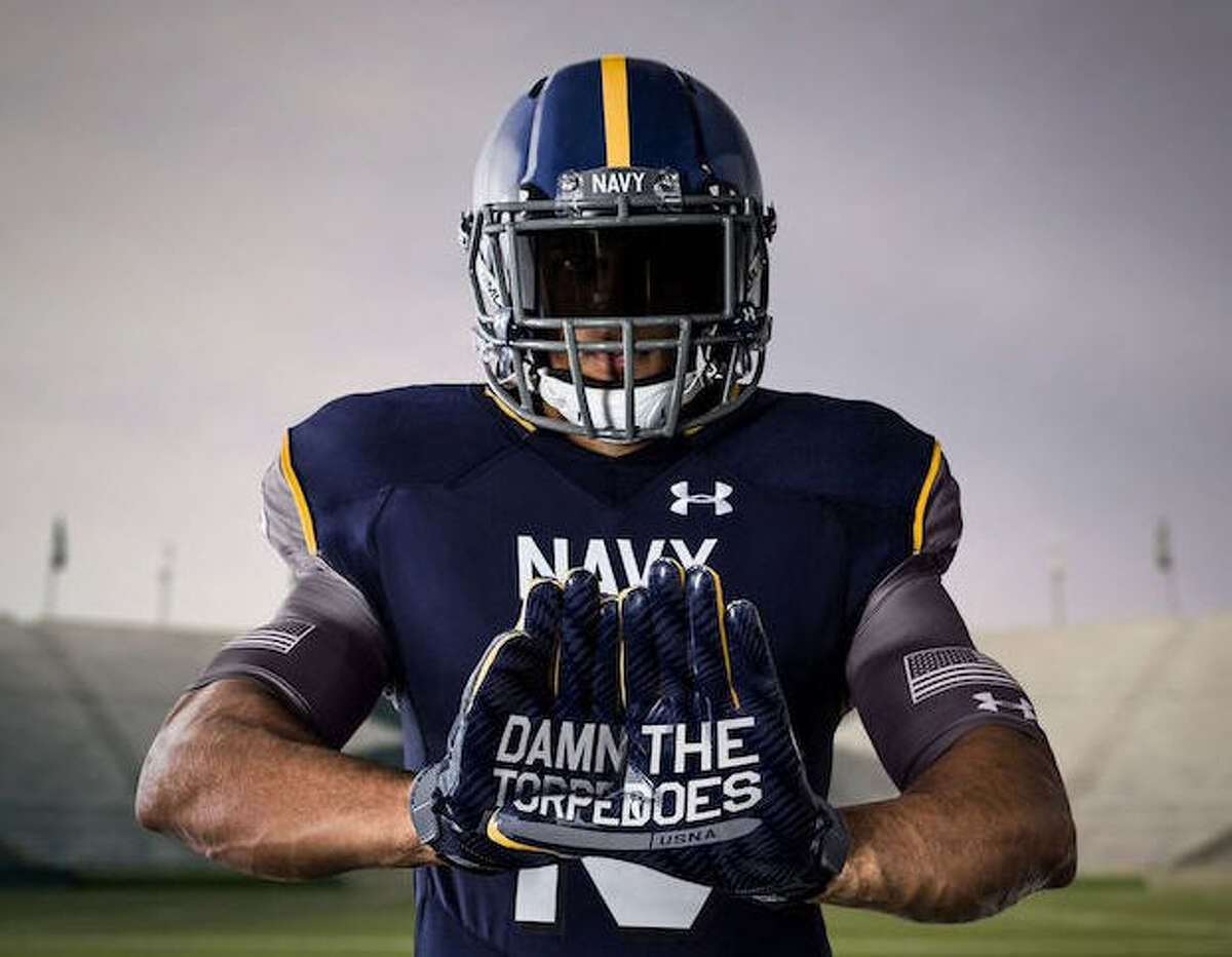 Check out these sweet new Navy football helmets