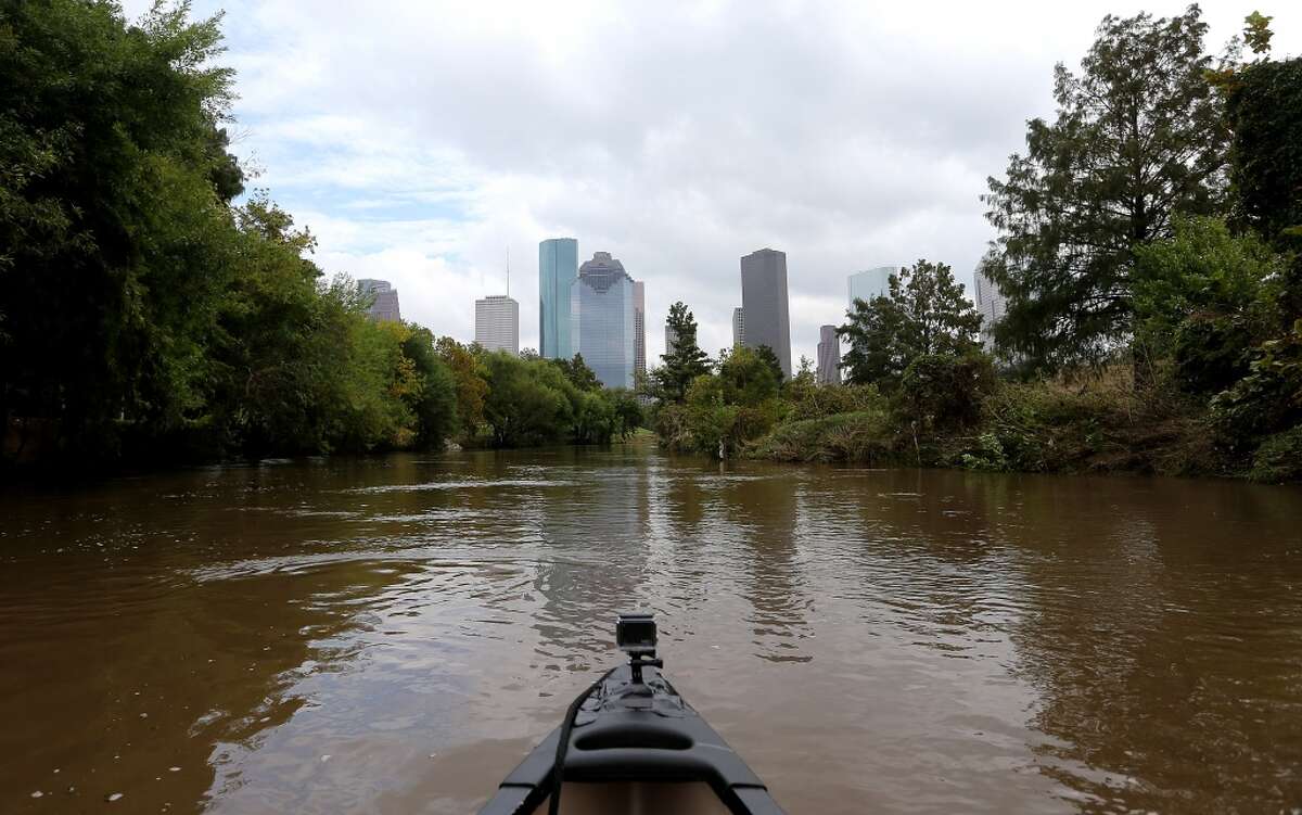 View of downtown from Buffalo Bayou Park.