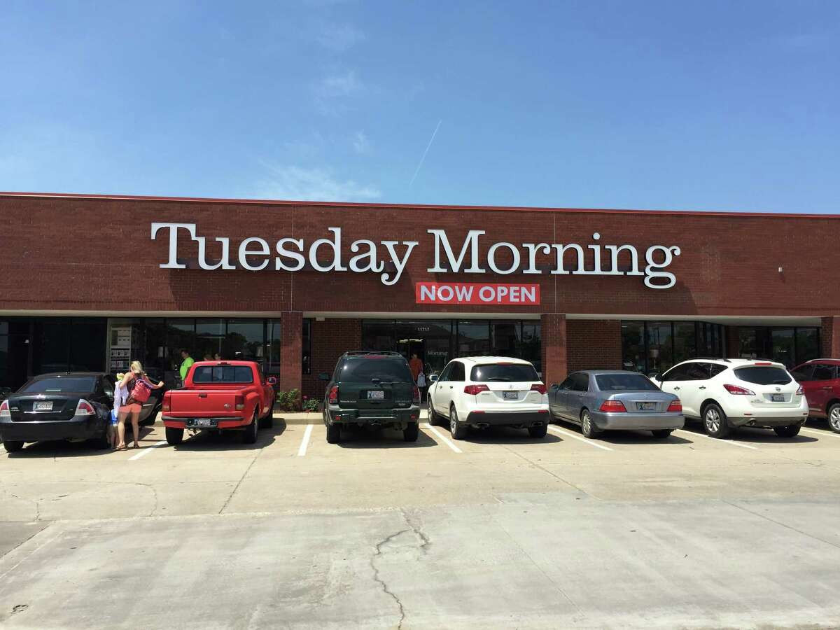A new Tuesday Morning sign for the Dallas-based chain, which has 750 stores nationwide. The company has been upgrading its stores in Houston.