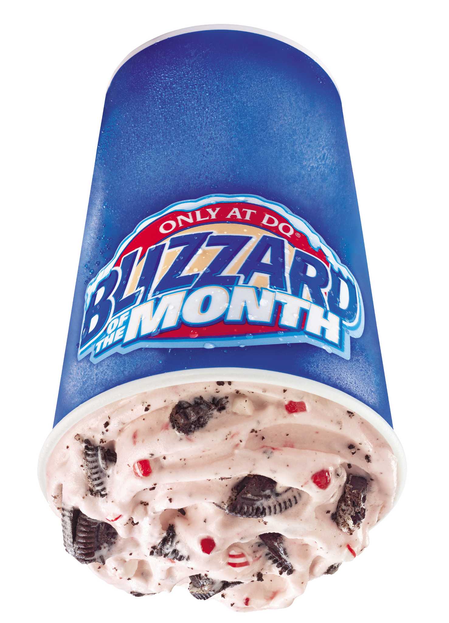 Candy canes and Oreos turn Christmas Blizzards upside down