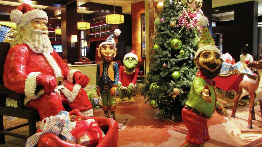 a holiday chocolate display made from more than 15 million tons of chocolate and an - Christmas In Houston 2015 a holiday chocolate display made from more than 15 million tons of chocolate and an - Christmas In Houston 2015