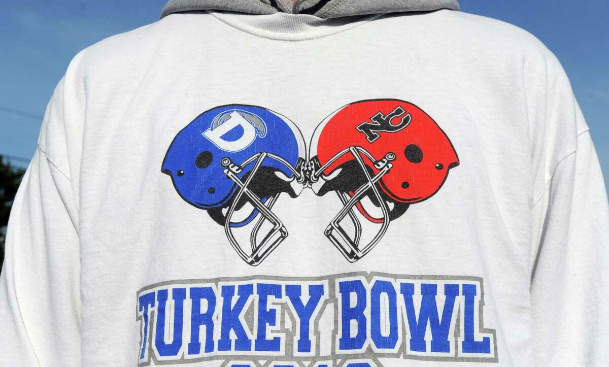 FCIAC Championship football game bewtween New Canaan High School and Darien High School at Stamford High School's Boyle Stadium, Stamford, Conn., Thursday, Nov. 26, 2015. Darien took the championship Turkey Bowl title over New Canaan by a score of 28-21.