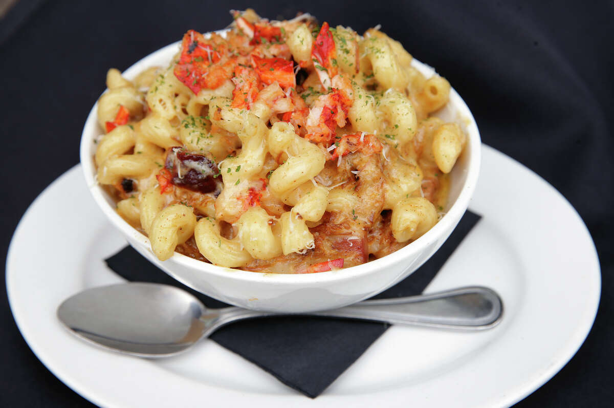 P&L Max & Cheese: cavatappi pasta with a blend of provolone, mozzarella and parmesan cheeses, lobster and pork lardons.