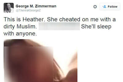 Modern Family Porn Zimmerman - Nude revenge porn post gets George Zimmerman booted off Twitter