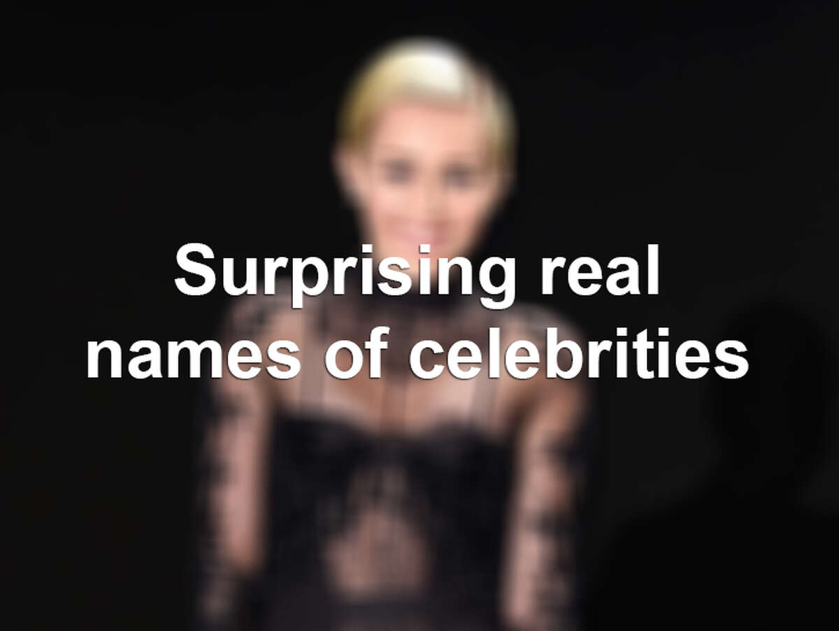 Surprising real names of celebrities.