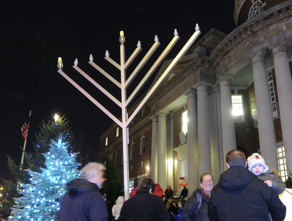 Chabad of Greenwich Menorah lighting ceremony