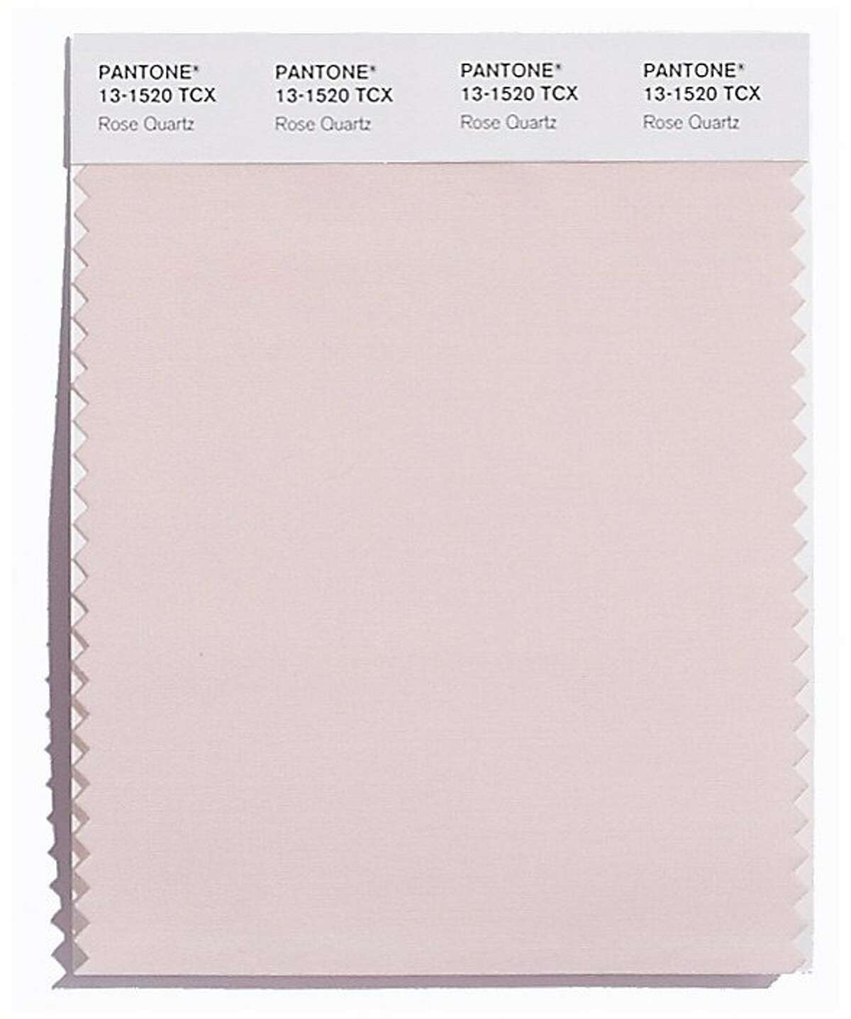 This color swatch image released by Pantone shows a shade of pink, called R...