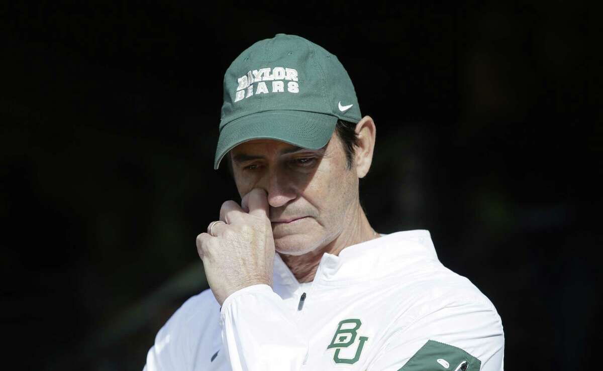 Baylor firing football coach; stripped Ken Starr of president title