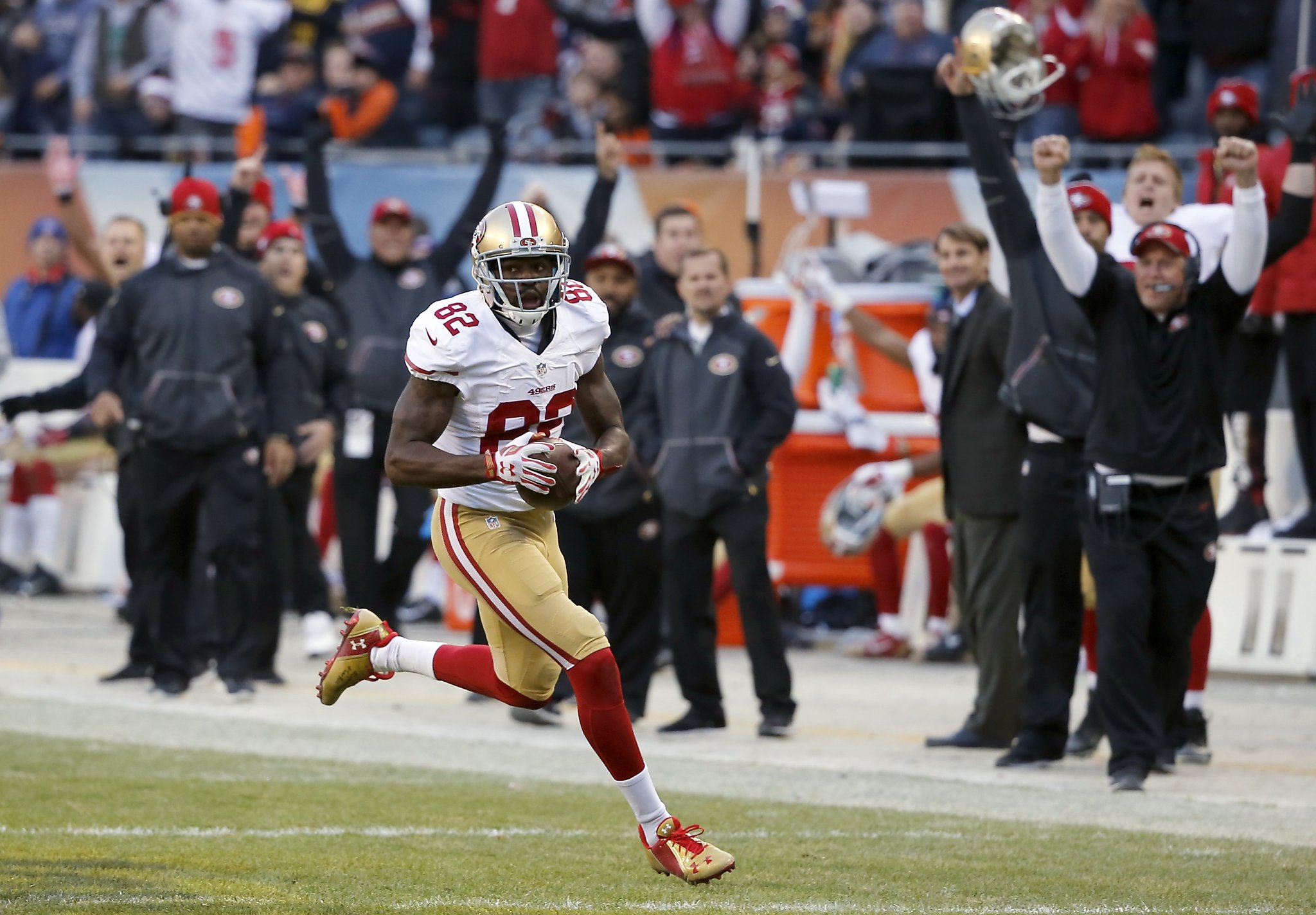 Blaine Gabbert to Torrey Smith for 71-Yard Game-Winning TD in OT!, 49ers vs.  Bears