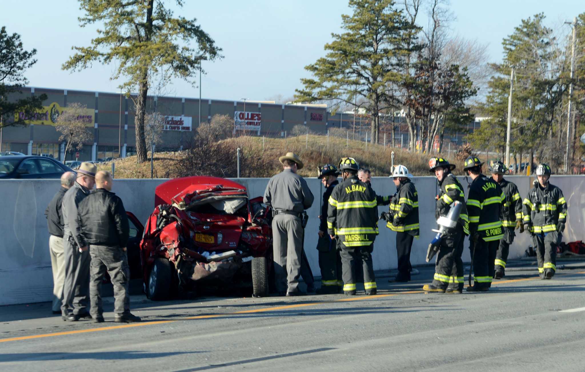 Stringtown Wreck Driver injured in collision with tractor-trailer on Thruway