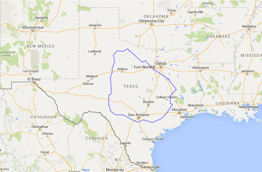 Countries that can fit inside Texas