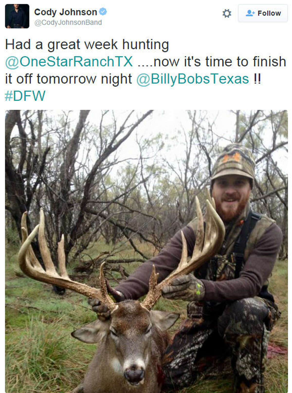 Texas Country Music Star Cody Johnson Shoots Monster Buck In Texas Showing results of never go home again cody johnson. star cody johnson shoots monster buck