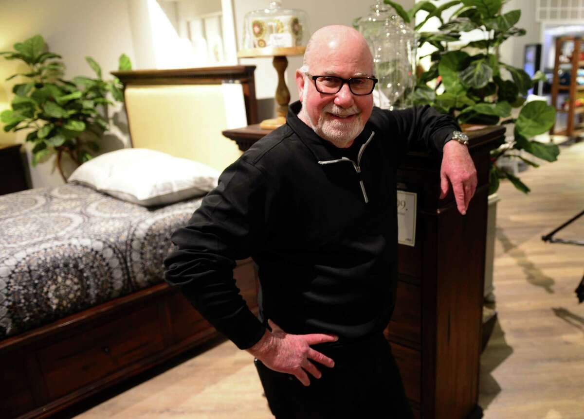 Zip lining above the furniture Jordan’s, owned by Warren Buffett