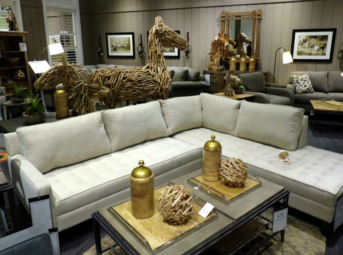 Zip lining above the furniture Jordan’s, owned by Warren Buffett