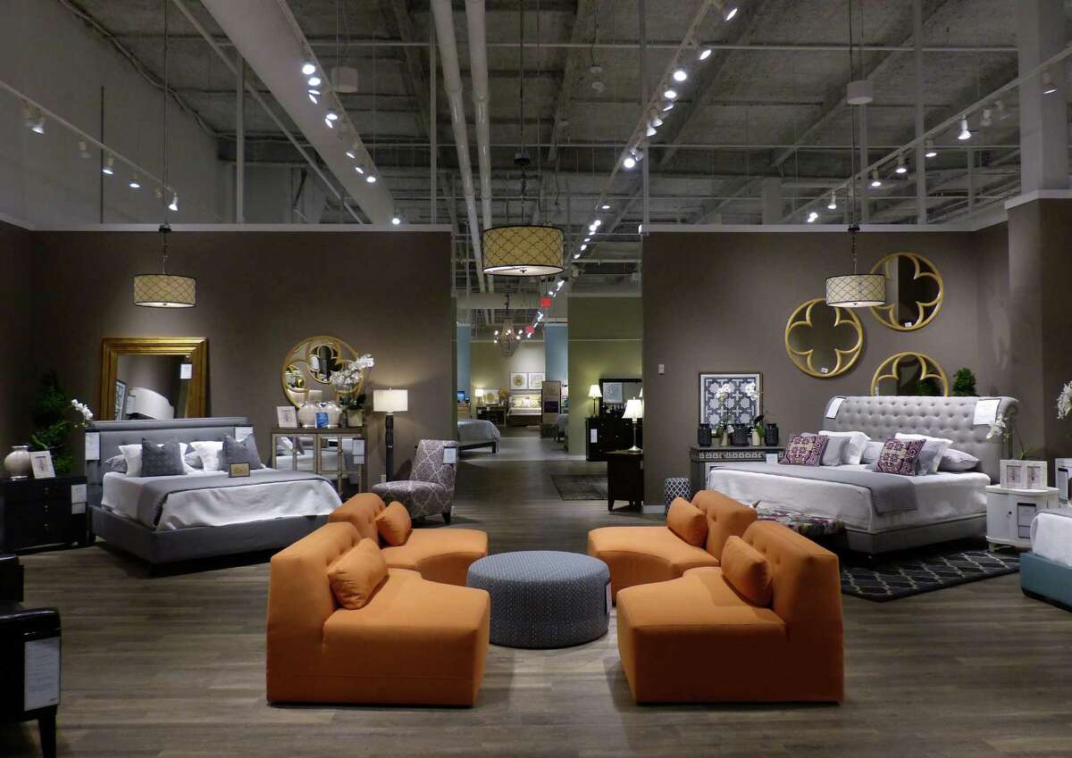 Zip lining above the furniture Jordan’s, owned by Warren Buffett