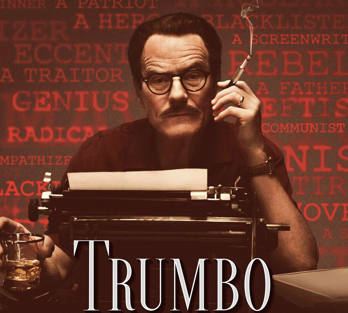 Bryan Cranston portrays the movie screenwriter Dalton Trumbo, who was blacklisted during the Red Scare era, in the new movie, "Trumbo."
