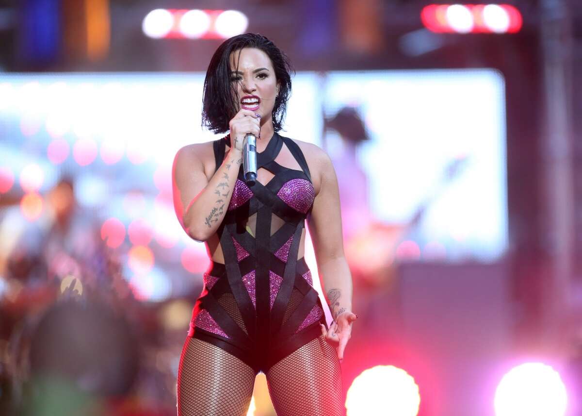 Demi Lovato performs on the Pepsi Stage, during the 2015 MTV Video Music Awards, at The Orpheum Theatre on August 30, 2015 in Los Angeles, California.