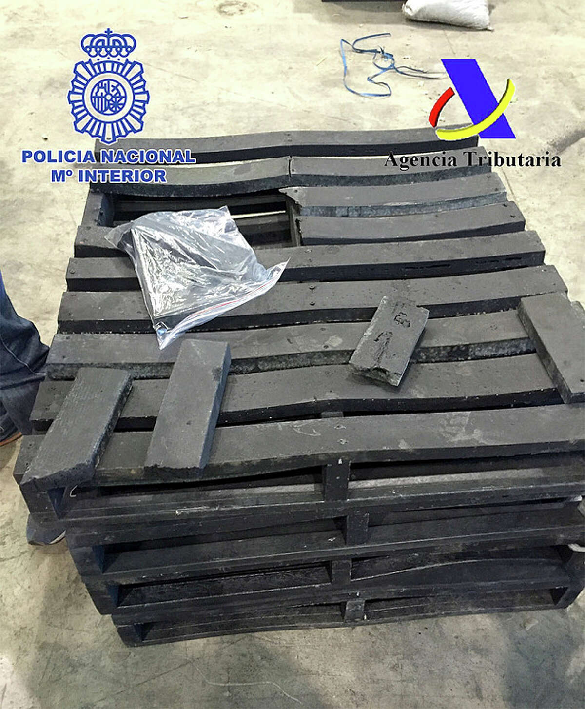A group of smugglers were apprehended in Valencia, Spain with nearly $400 million worth of cocaine. The drug was cleverly disguised as a shipment of charcoal, with the drug molded and dyed to appear as both the charcoal and the shipping pallets.