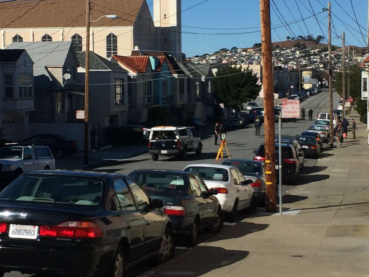 San Francisco police investigated an accident Monday morning in which a 63-year-old bicyclist was hit and killed by a car in the city's Bayview neighborhood.