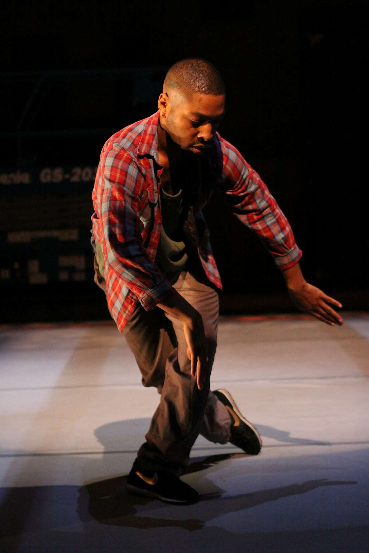 Kyle Abraham dances in his "Pavement." Photo by Steven Schreiber
