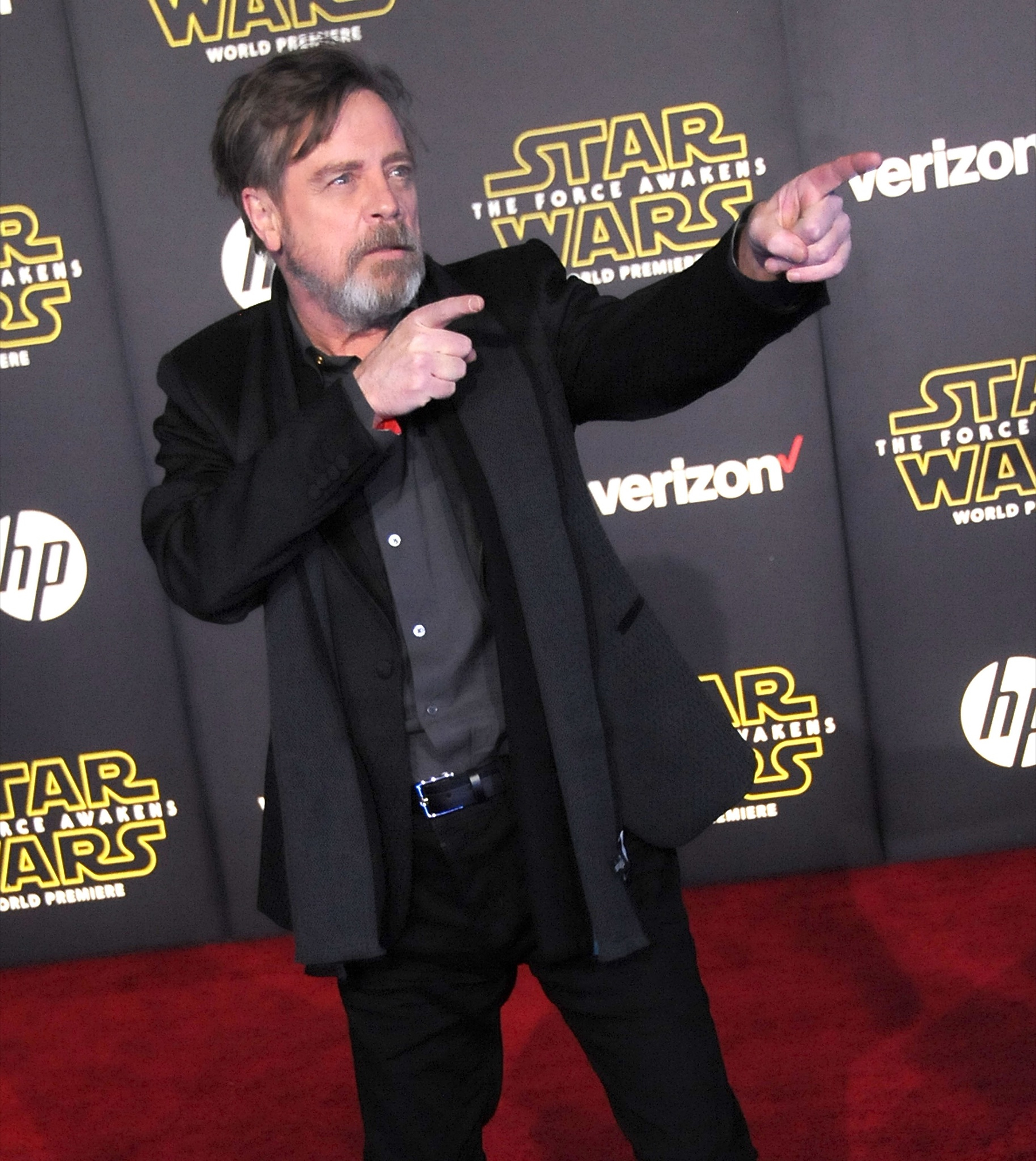 'Star Wars The Force Awakens' star Mark Hamill shows off dramatic