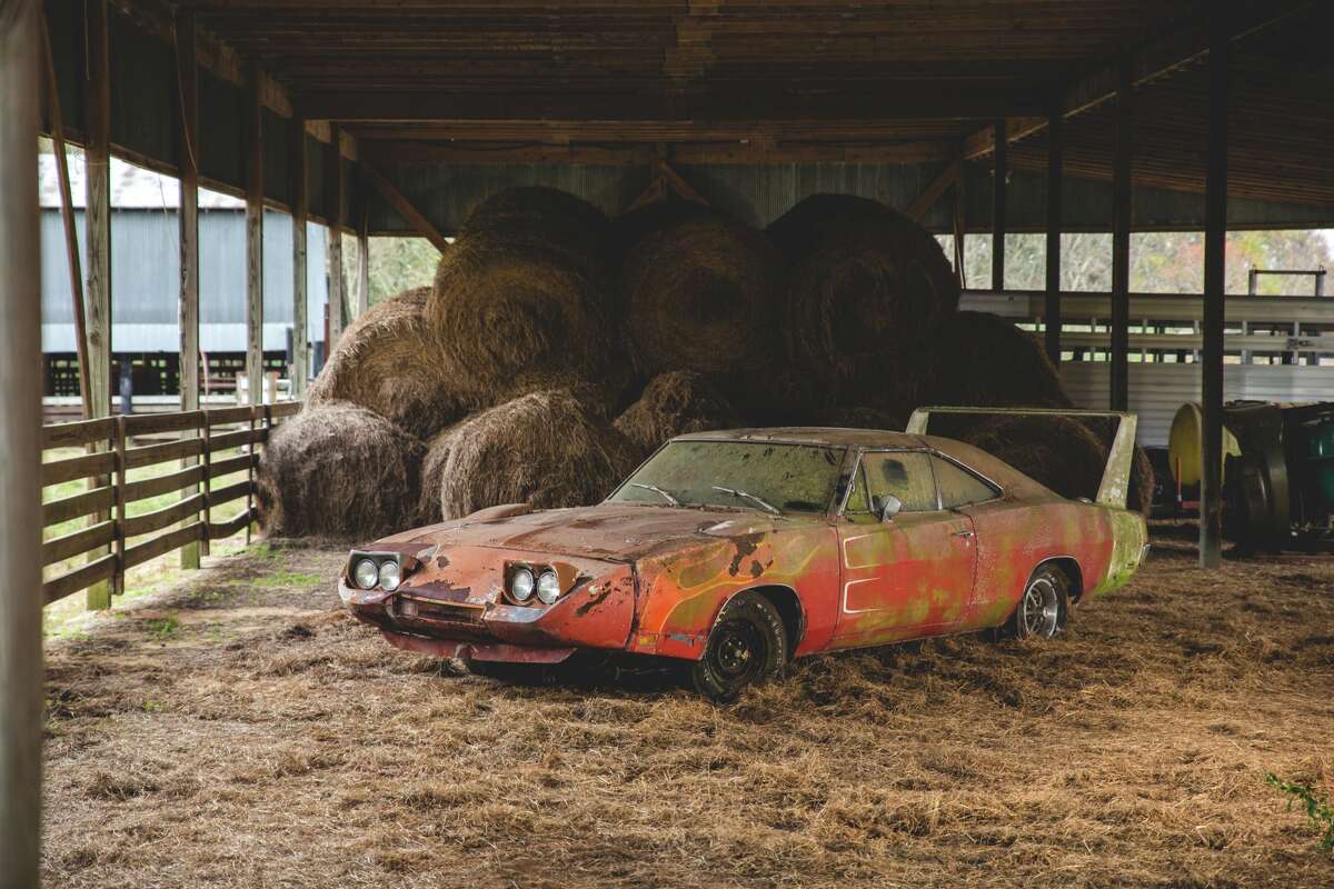 This 1969 Dodge Daytona, an Alabama barn find, will be auctioned by Mecum Auctions in Kissimmee, Florida in January 2016.