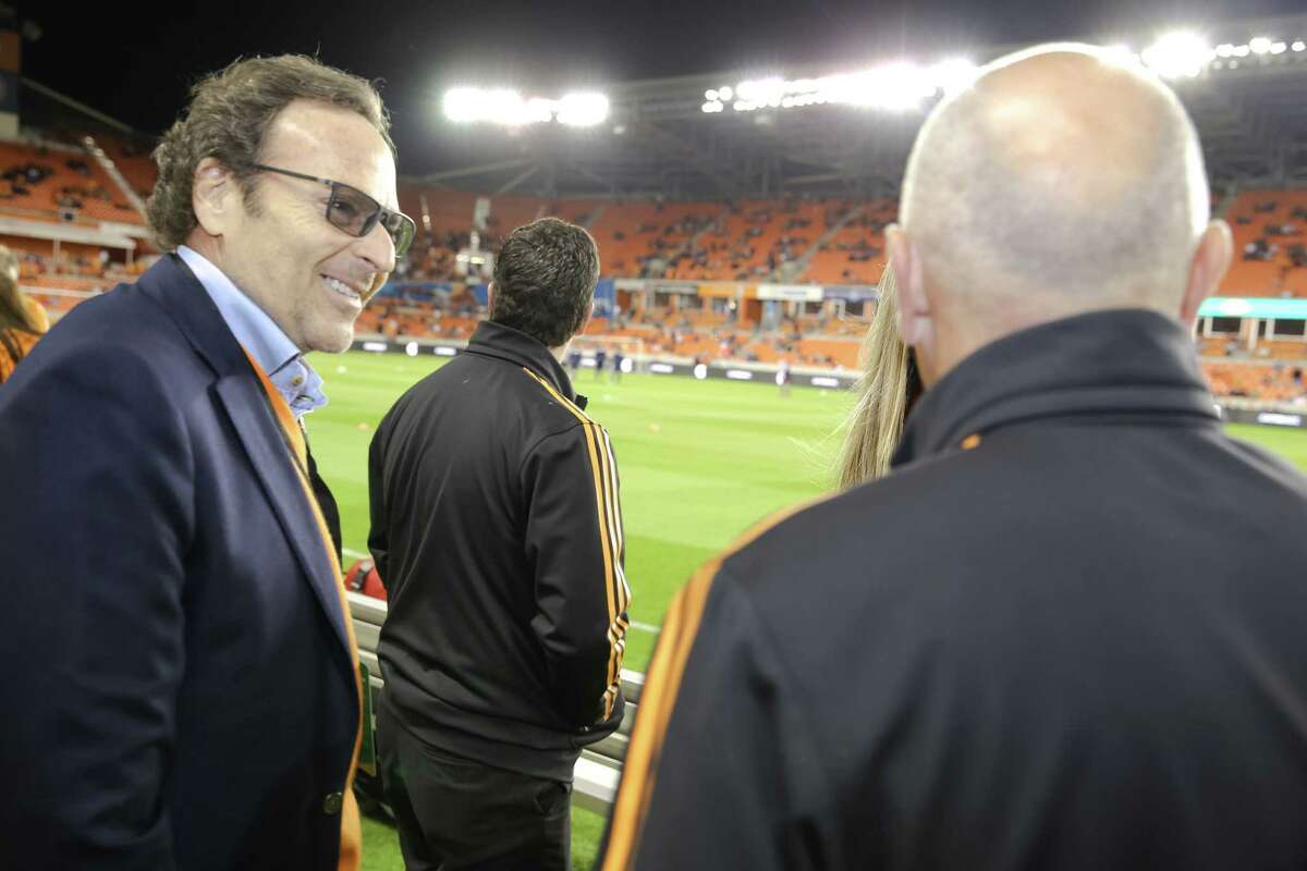 New Dynamo controlling owner Gabriel Brener (left) initially bought 50 percent in the club along with former boxing champion Oscar De La Hoya in February 2008.