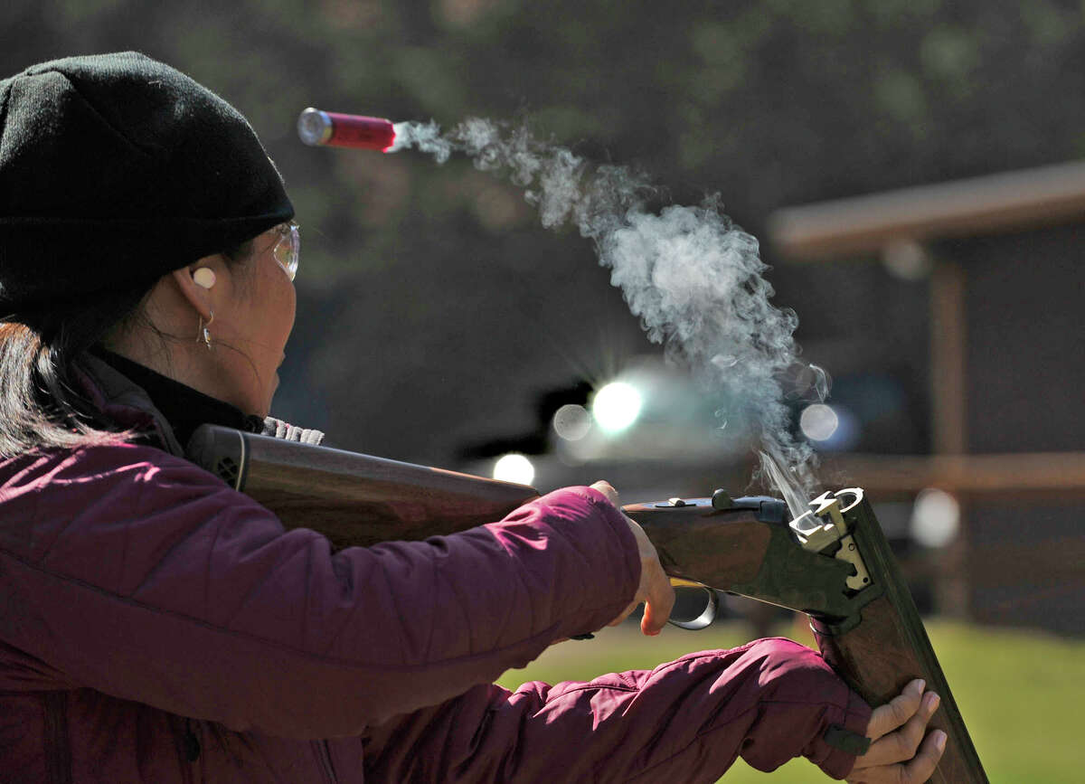 Wounded Warrior Project alumni Sandra Lee shoots at a Pahquioque Rod and Gun Club sponsored event in 2012 at Wooster Mountain shooting range in Danbury, Conn. The Environmental Protection Agency is prohibited from regulating spent ammunition shells and shots as toxic substances. The ban was buried in the National Defense Authorization Act, which President Barack Obama signed into law the day before Thanksgiving.