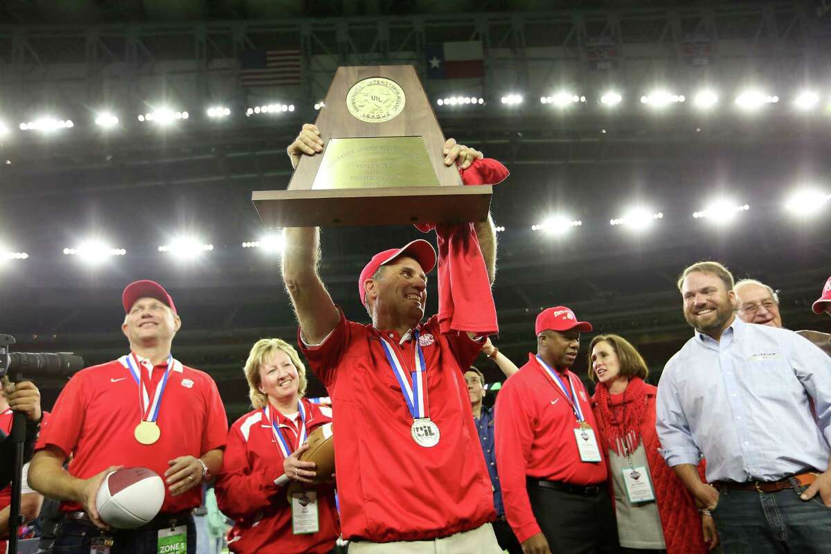 After leading Katy to its state record-tying eighth state championship, Gary Joseph (center) was named MaxPreps National Football Coach of the Year.