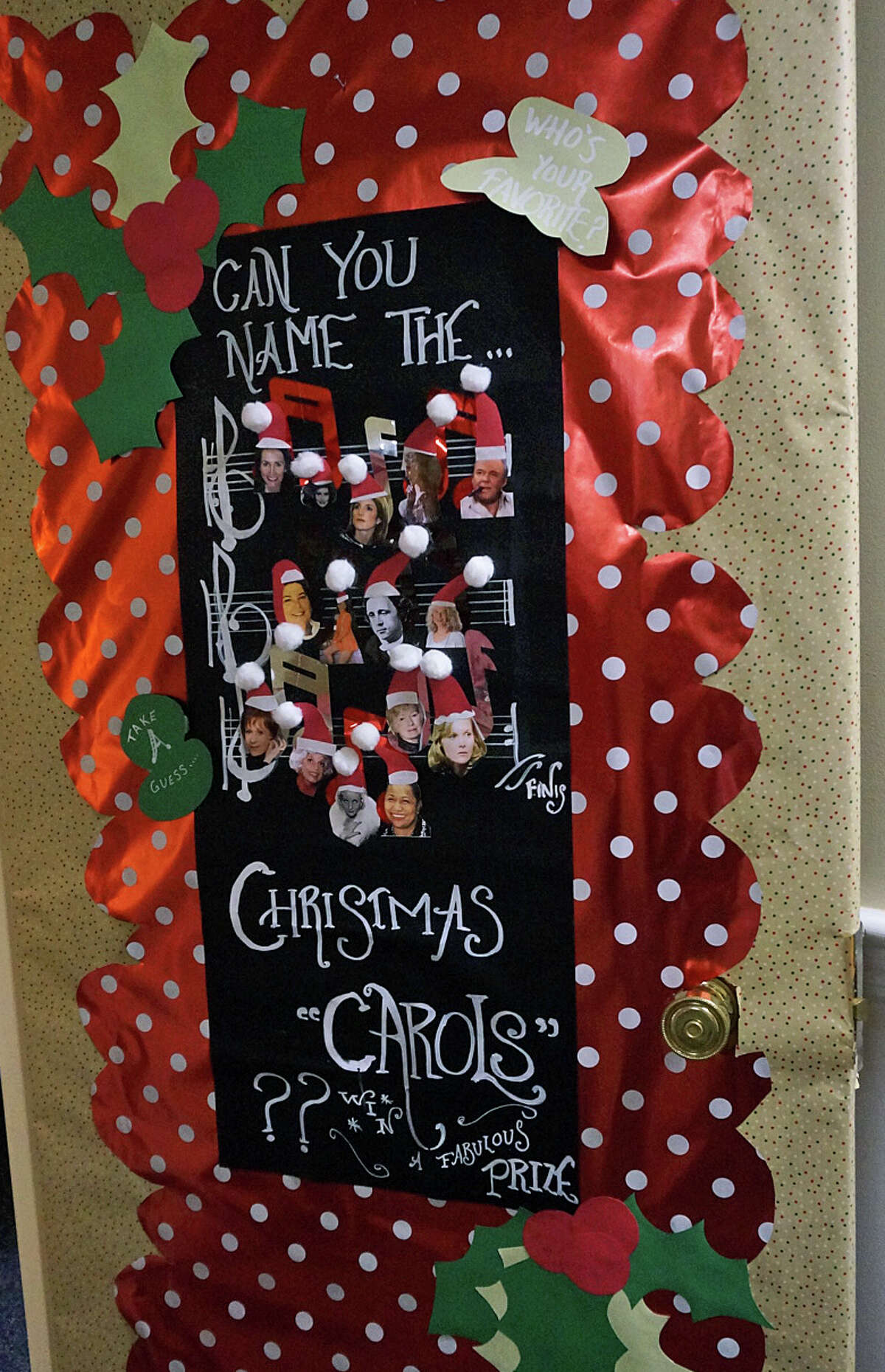 Christmas Carol Door Decorating Contest 