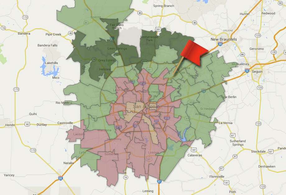 Map: Median household income in Bexar County by ZIP code - San Antonio ...