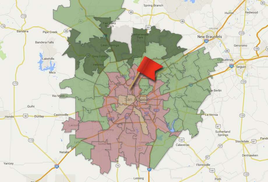 Map: Median household income in Bexar County by ZIP code - San Antonio ...