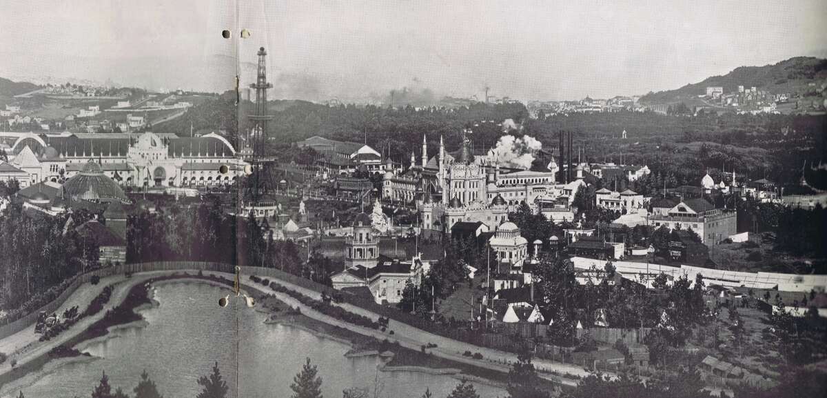 A view of the California Midwinter International Exposition in Golden Gate Park.