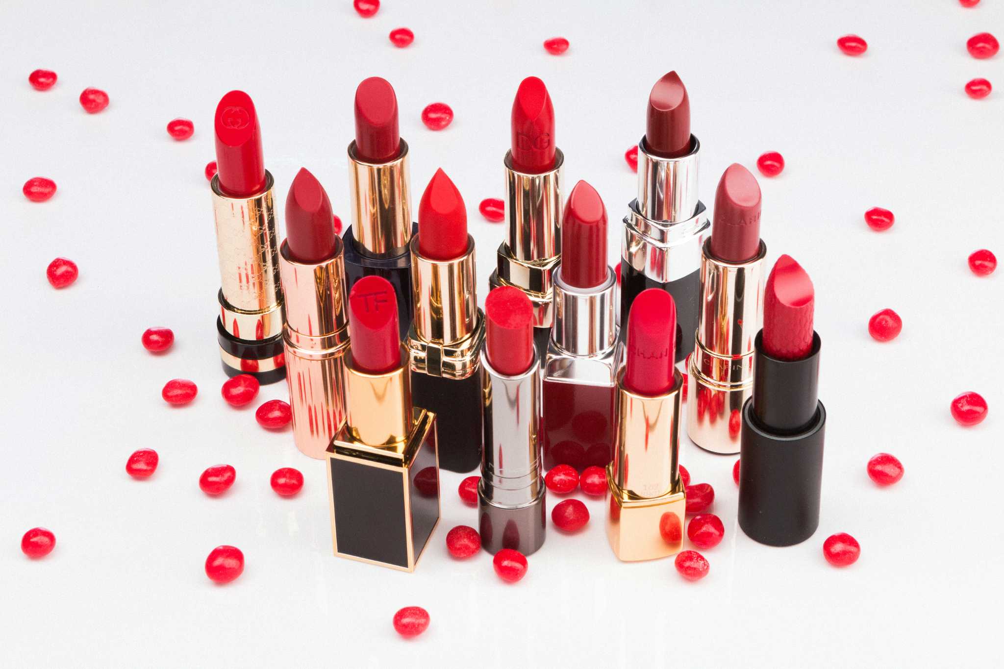 Red-hot shades for bold holiday lips