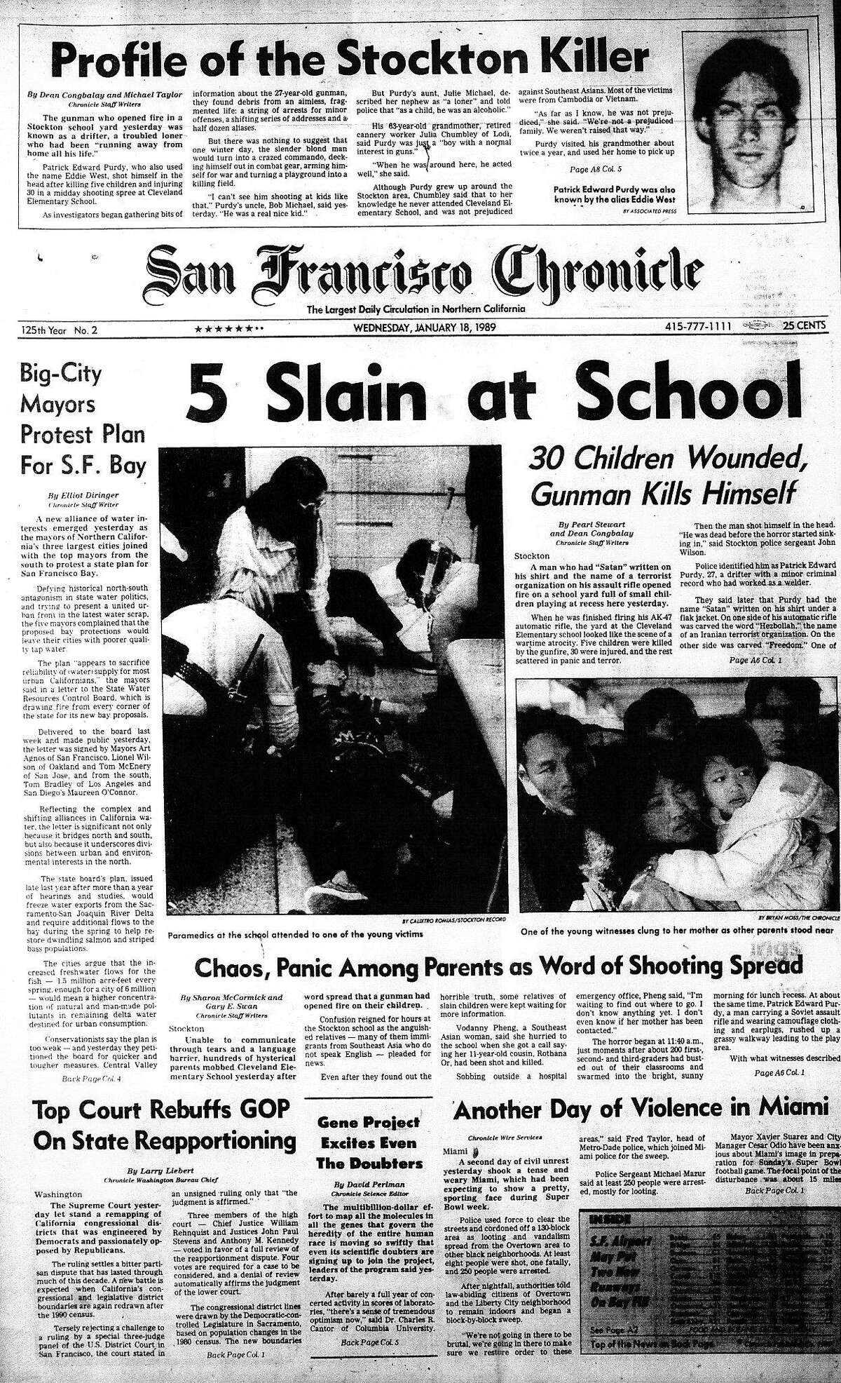 Chronicle Covers A bloody, horrific school day in Stockton
