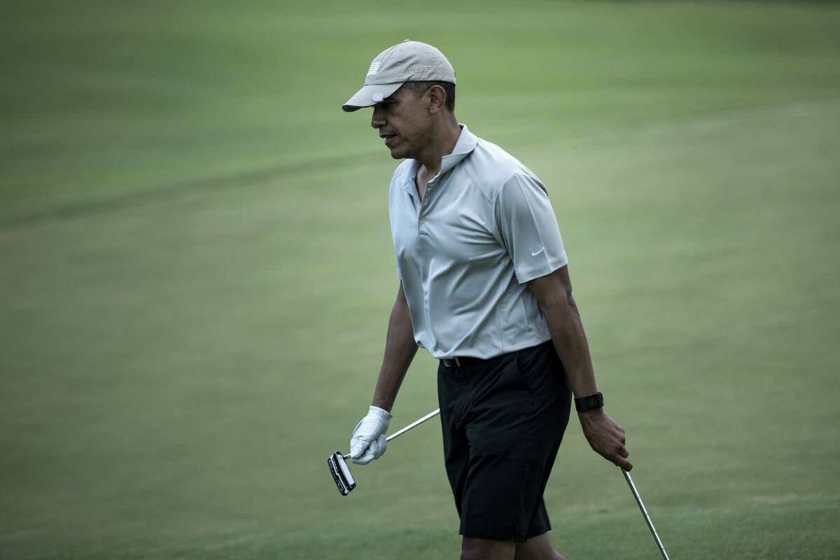 Duffer in chief President Barack Obama spent 2,920 days (8 years) in office. By the calculations of Golf Digest, he played 333 rounds of golf - or one every 8.7 days. Donald Trump railed against this habit.