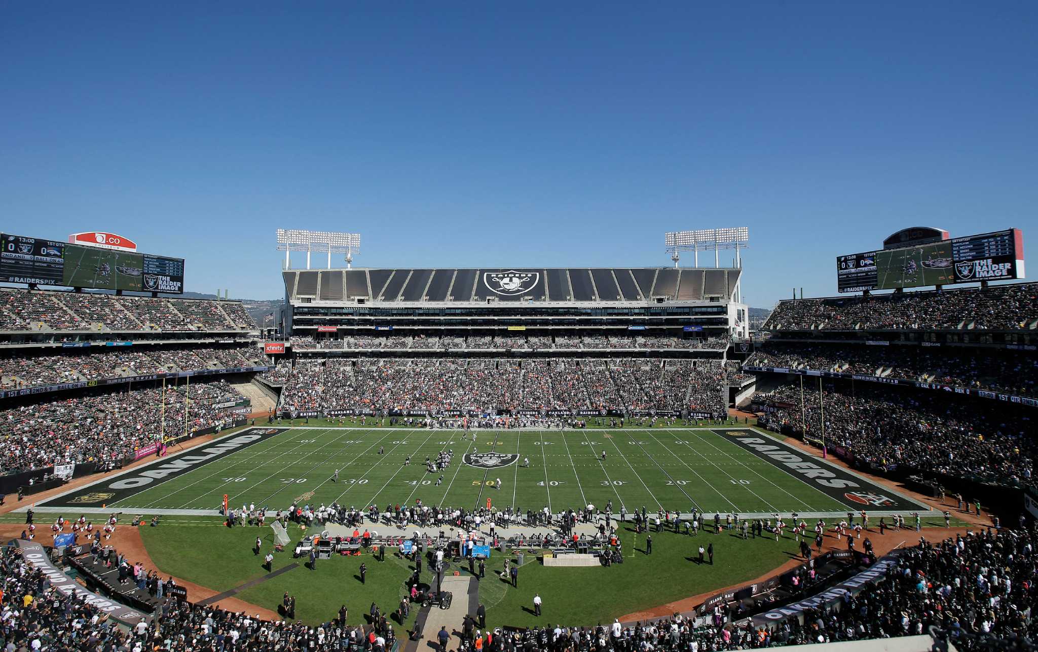 RingCentral Coliseum, Oakland Raiders football stadium - Stadiums of Pro  Football