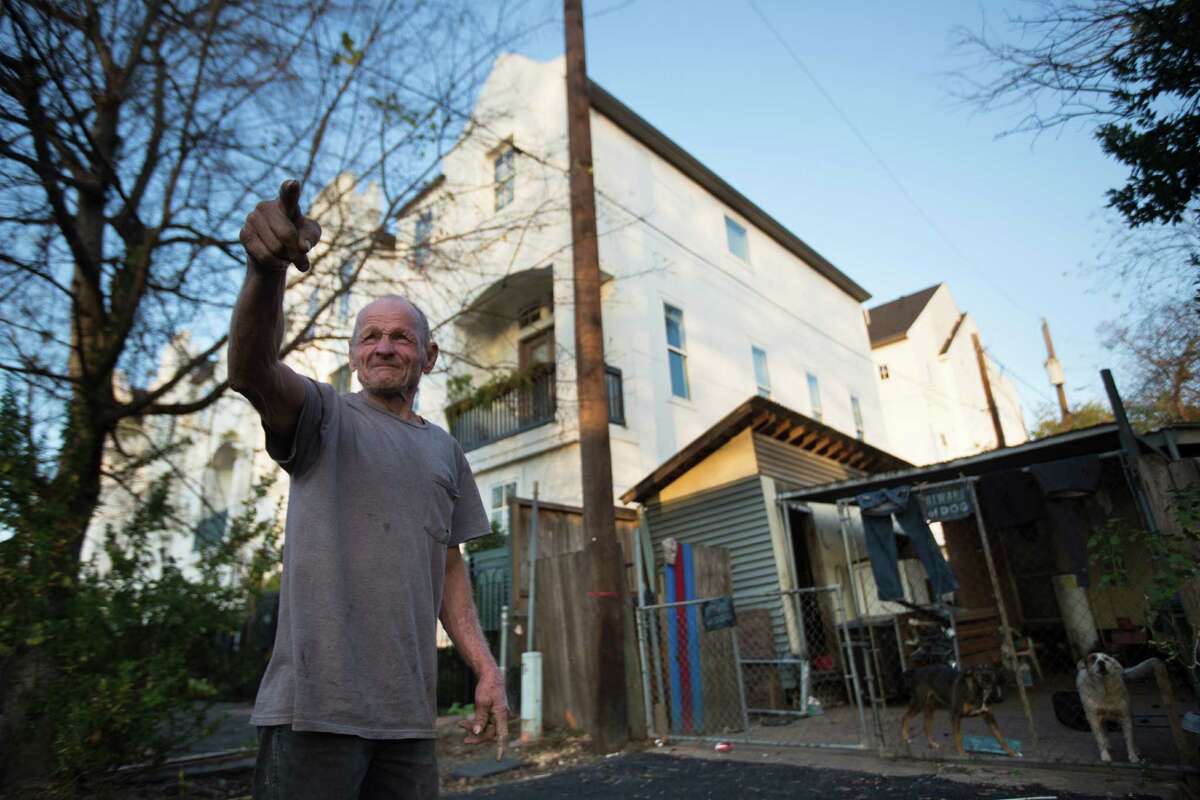 Kenneth Coleman, 69, has lived for 25 years in Shady Acres, where his trailer home now sits right next to half-million-dollar townhomes in the changing community.