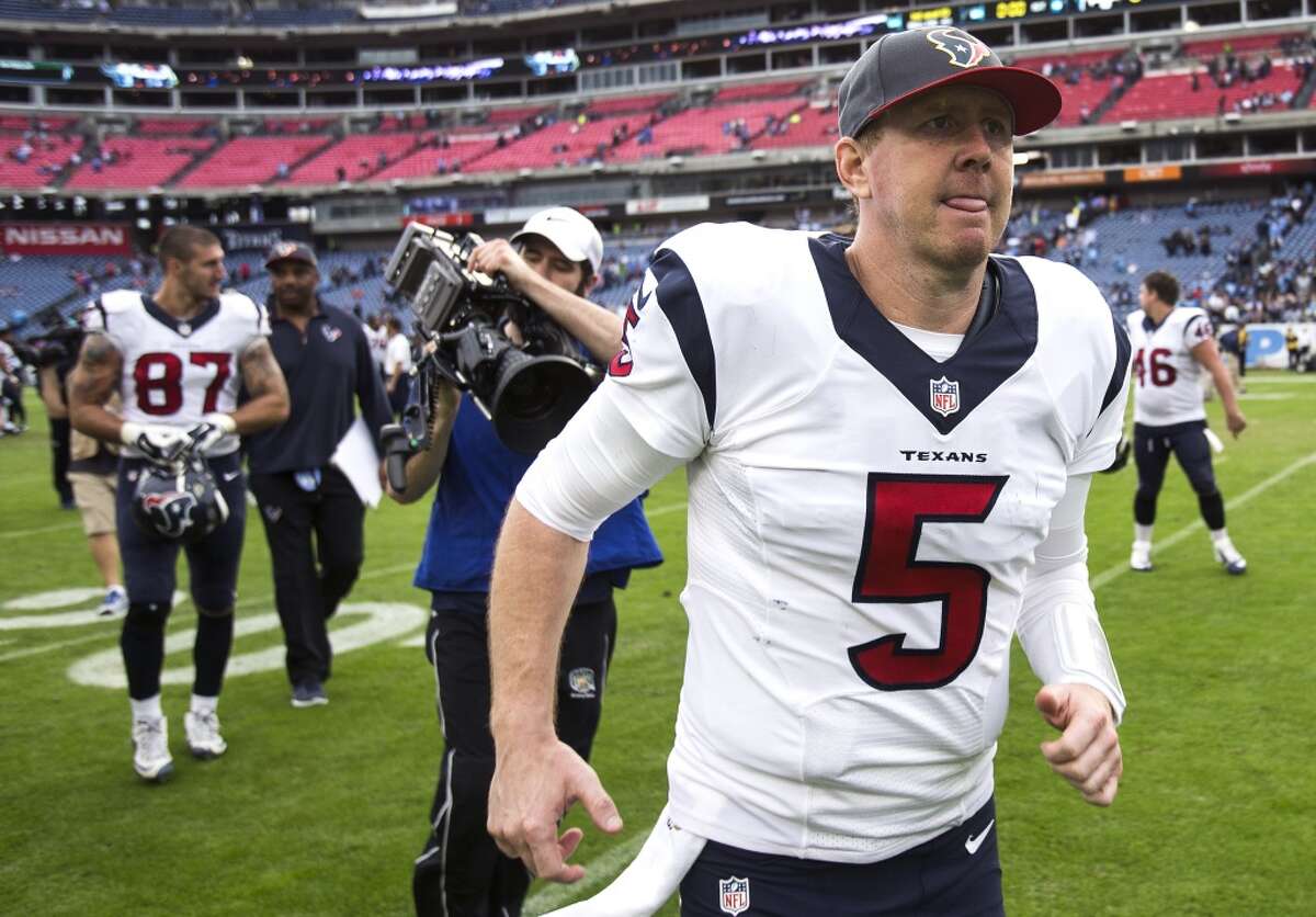 Brandon Weeden's contributions were key in helping the Texans wrap up the AFC South tltle last season. Click through the gallery to revisit the Texans' QB history.
