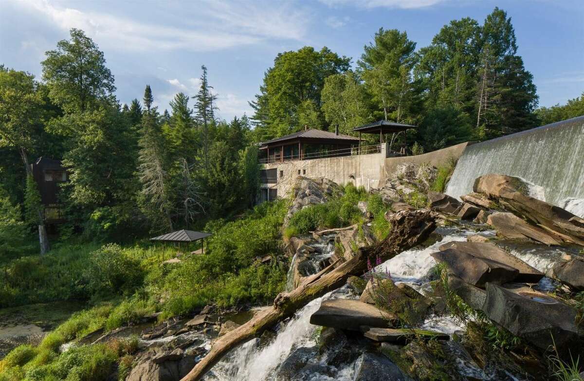 Buttermilk Falls Estate, a 1,482-square-foot home built into the side of a waterfall outside of Rhinebeck, New York, is on the market for more than $8.9 million.
